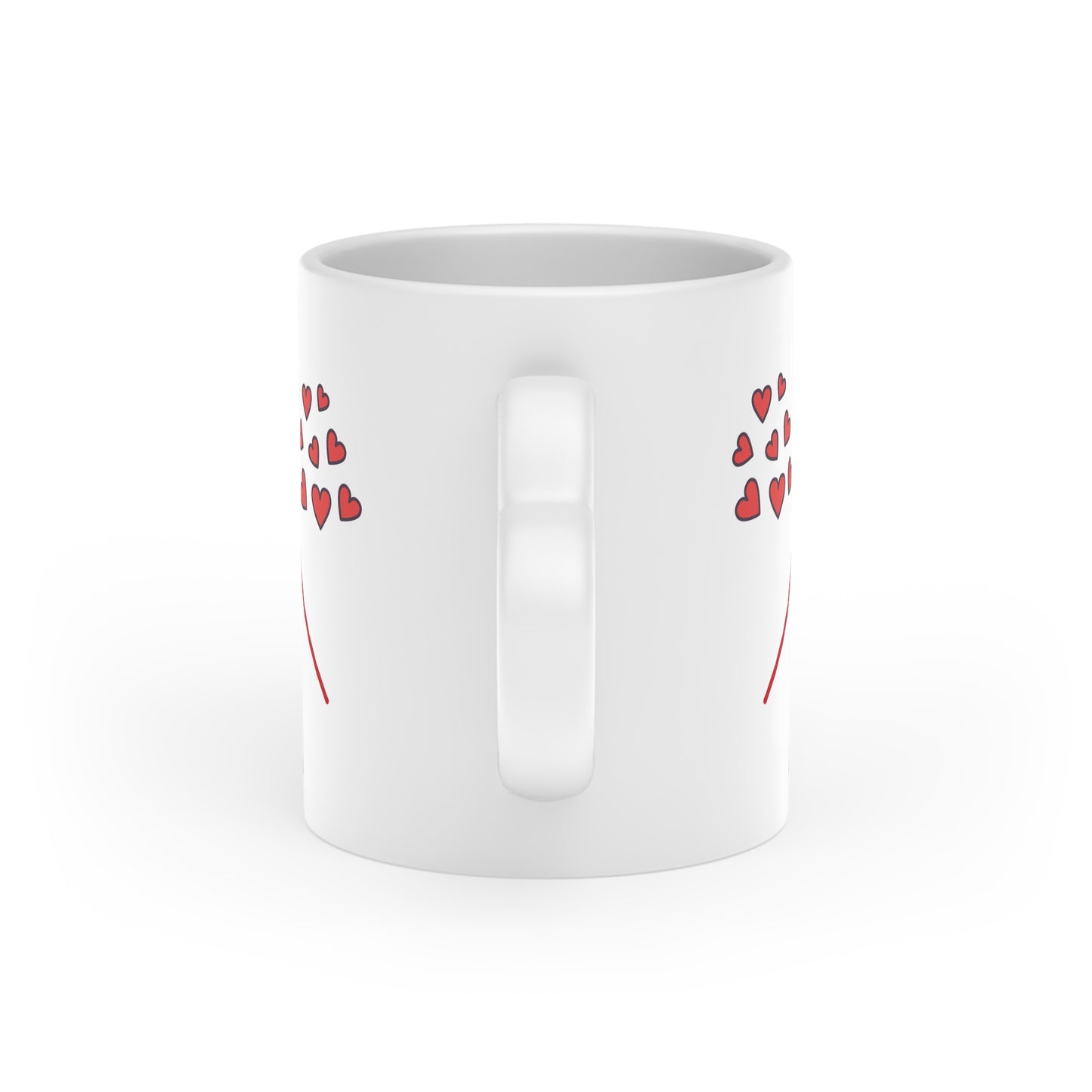 Custom Heart-Shaped Mug - 'Will You Be My Valentine?' Gift for Lovers