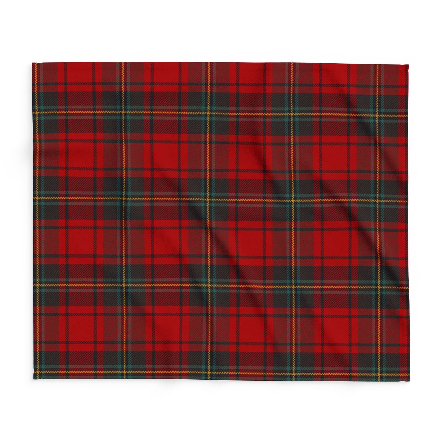 Cozy Red Plaid Arctic Fleece Blanket for Winter Night - Perfect Christmas Gift