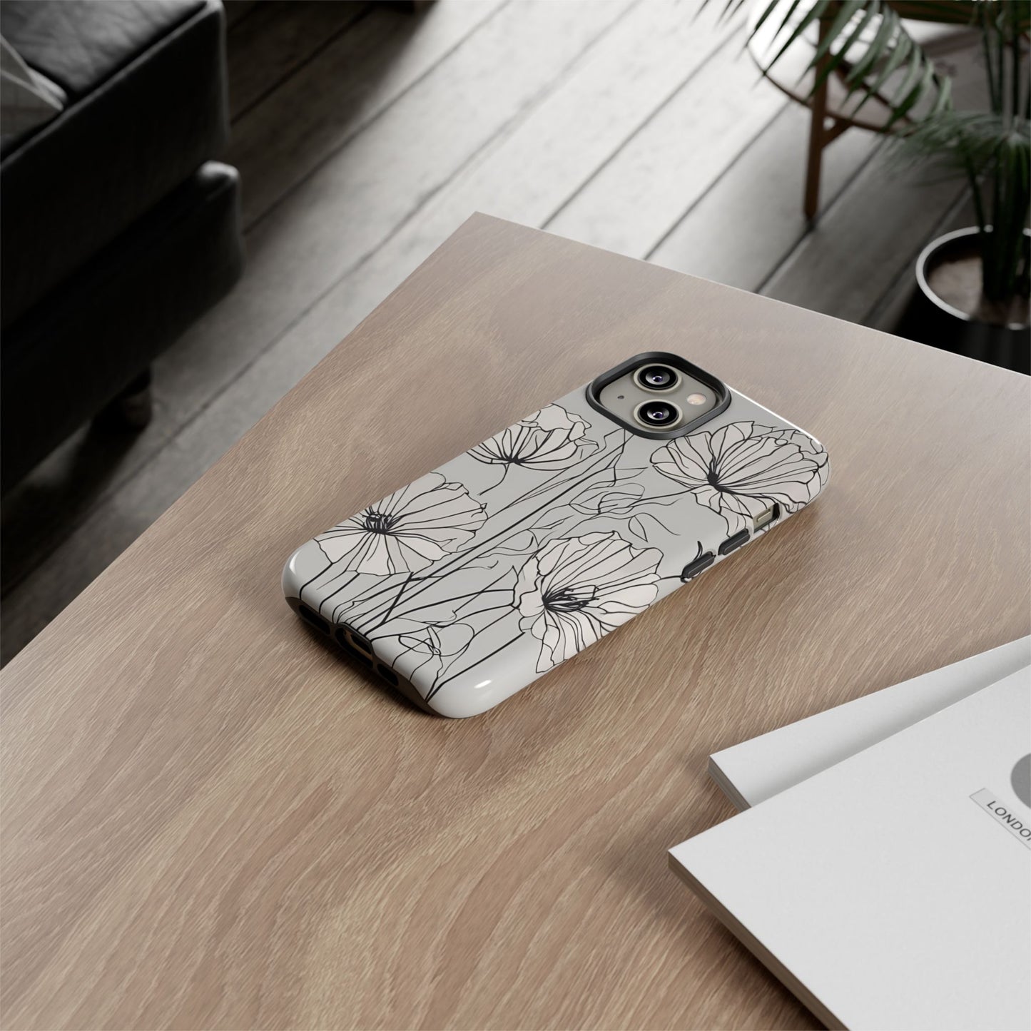 Phone Cases - Minimalistic Floral Design for iPhone and Samsung Galaxy Models