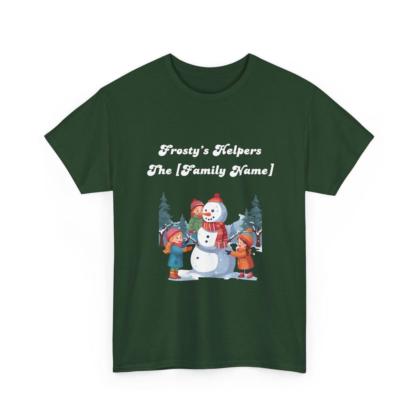 Frosty's Helpers The [Family Name] - Personalized Christmas Sweatshirt - Multiple Colours