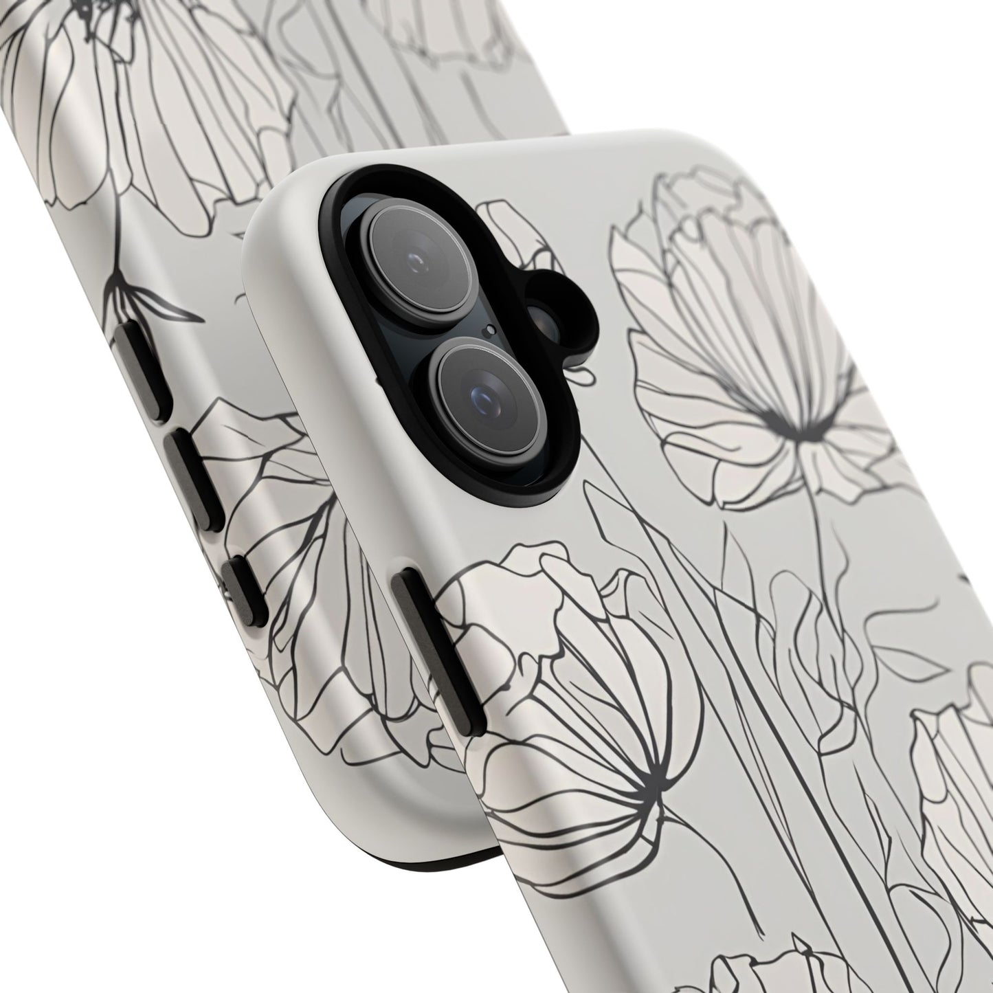 Phone Cases - Minimalistic Floral Design for iPhone and Samsung Galaxy Models