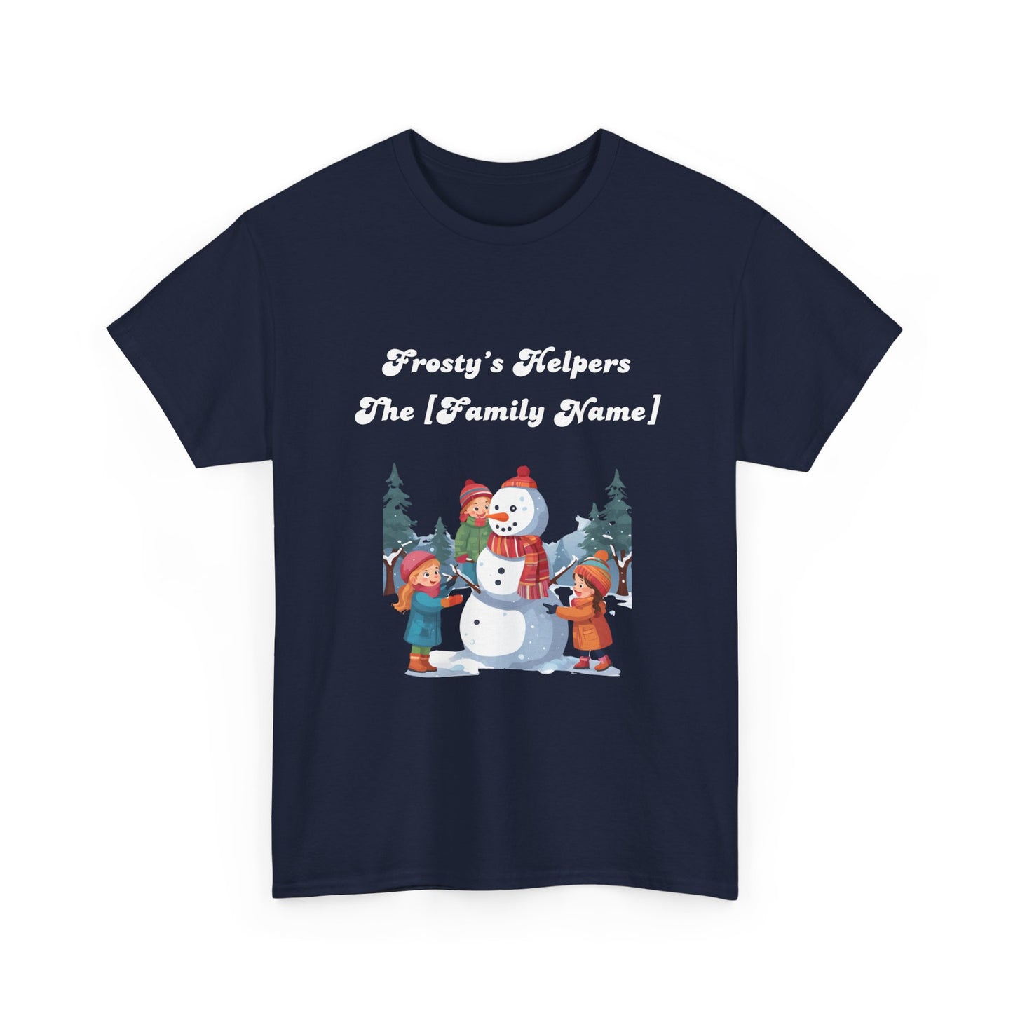 Frosty's Helpers The [Family Name] - Personalized Christmas Sweatshirt - Multiple Colours