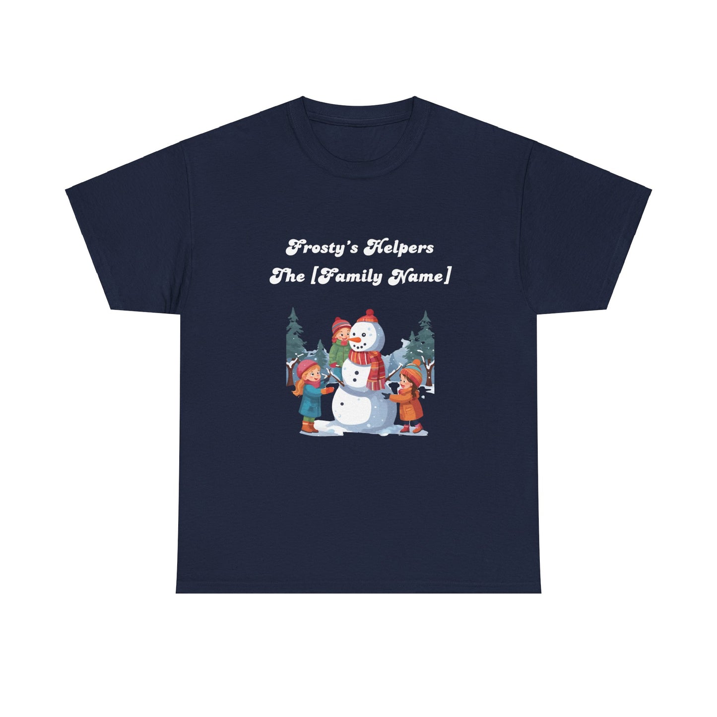 Frosty's Helpers The [Family Name] - Personalized Christmas Sweatshirt - Multiple Colours