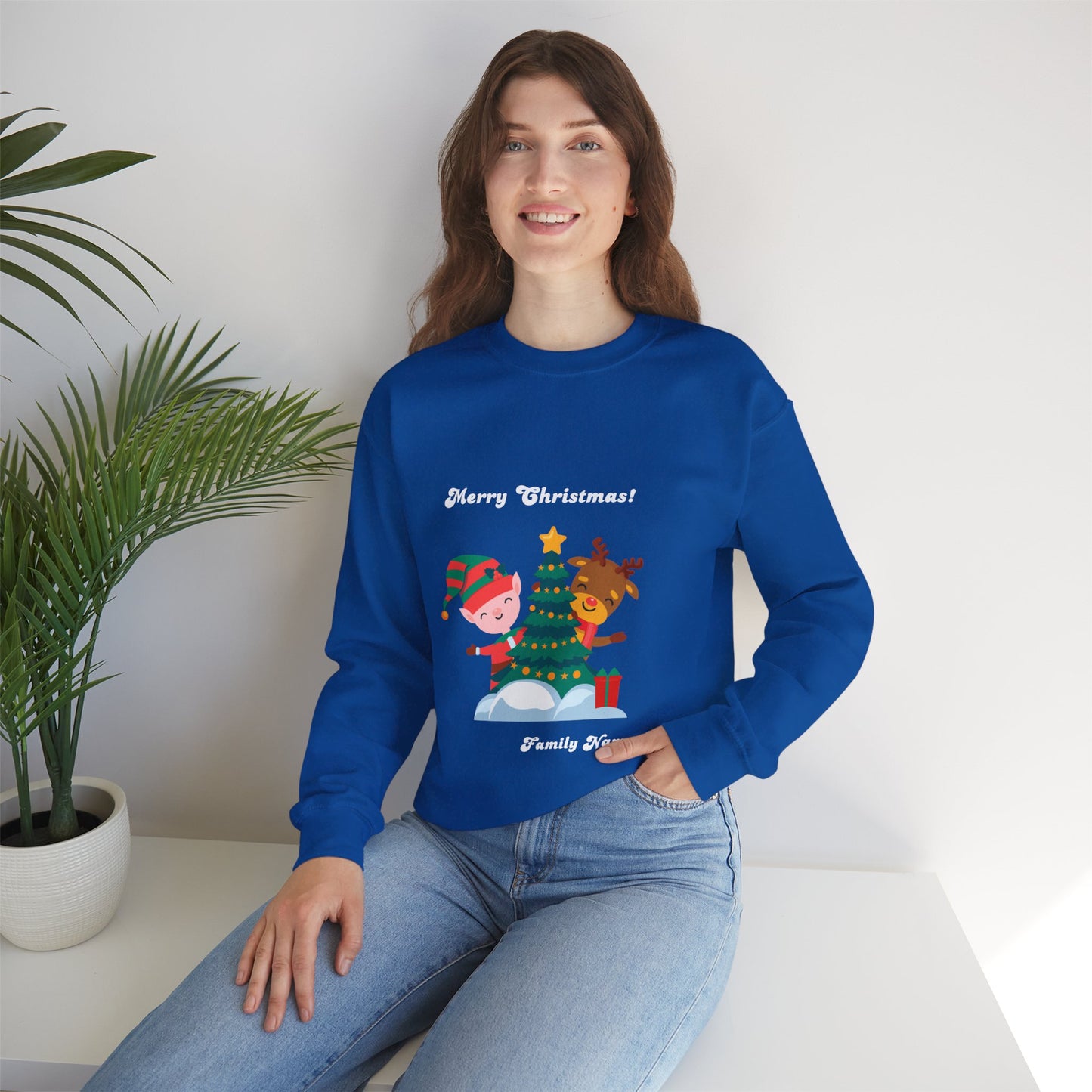 The [Family Name] Christmas Crew - Personalized Christmas Sweatshirt - Multiple Colours