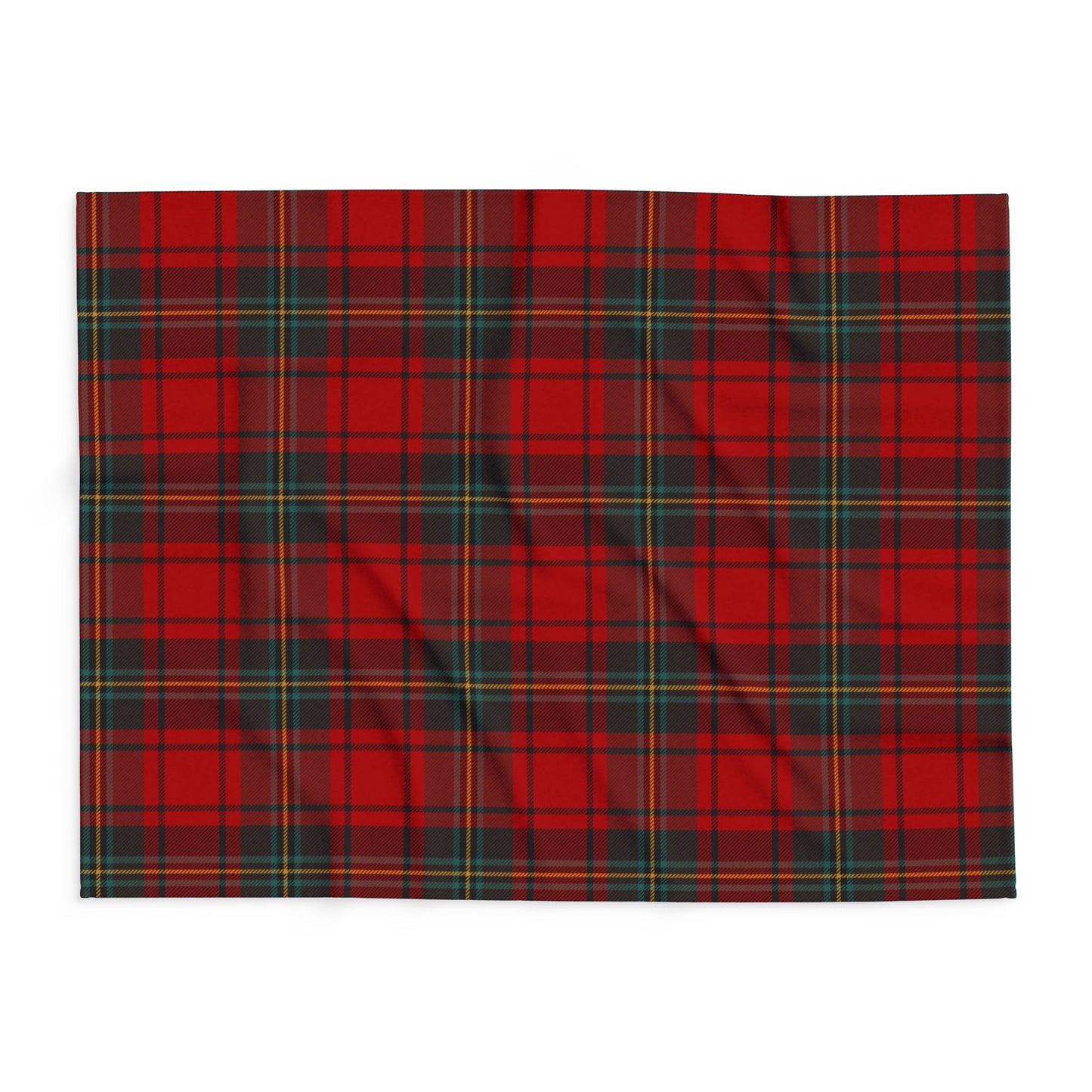 Cozy Red Plaid Arctic Fleece Blanket for Winter Night - Perfect Christmas Gift