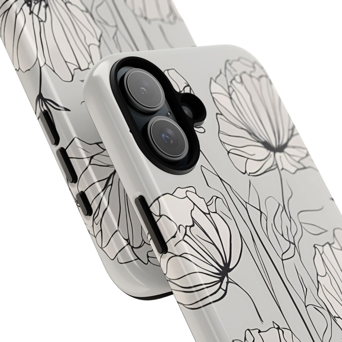 Phone Cases - Minimalistic Floral Design for iPhone and Samsung Galaxy Models