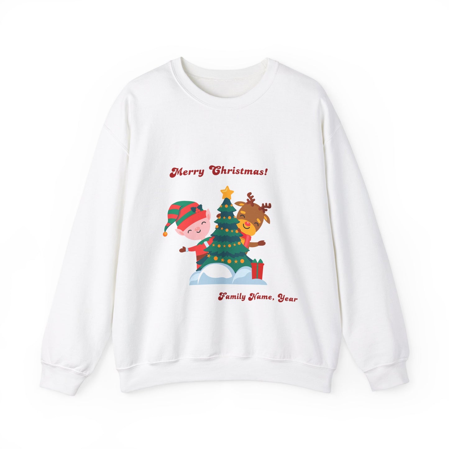 The [Family Name] Christmas Crew - Personalized Christmas Sweatshirt - Multiple Colours