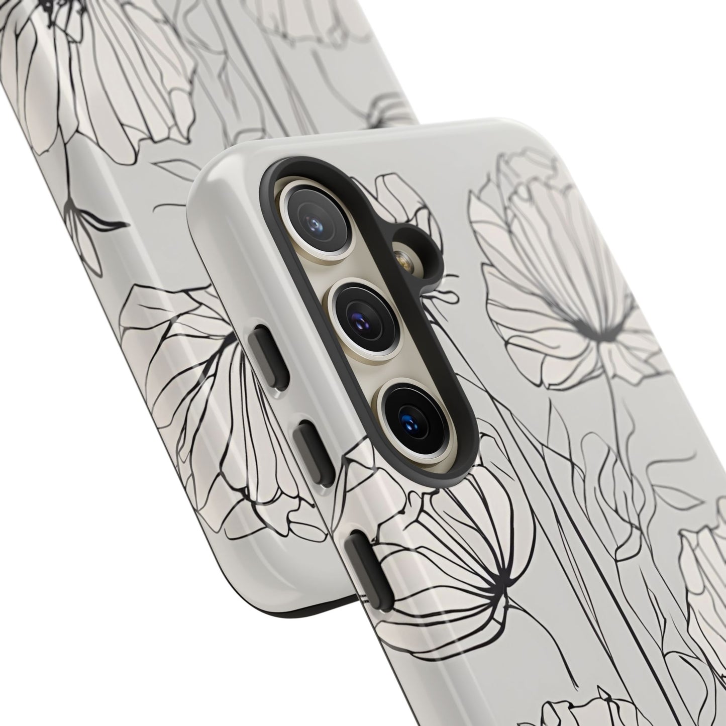 Phone Cases - Minimalistic Floral Design for iPhone and Samsung Galaxy Models