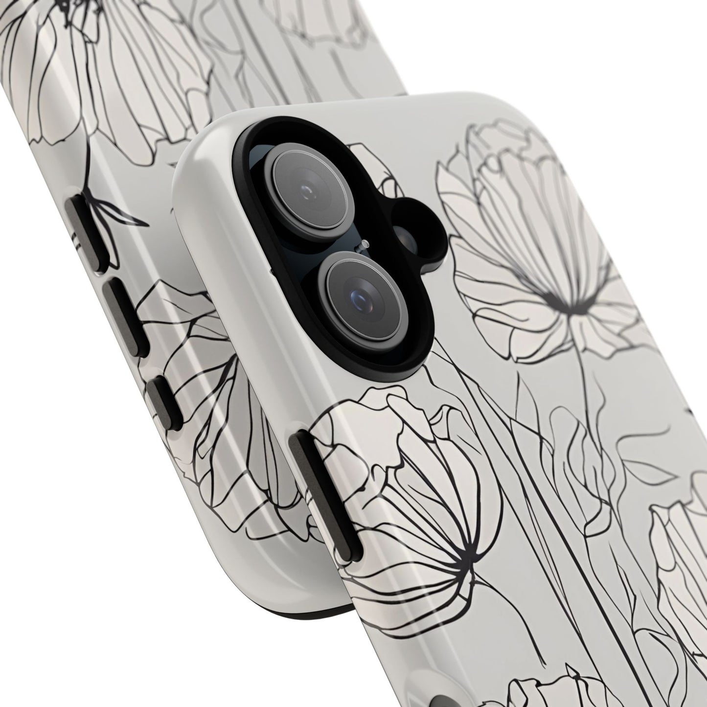 Phone Cases - Minimalistic Floral Design for iPhone and Samsung Galaxy Models