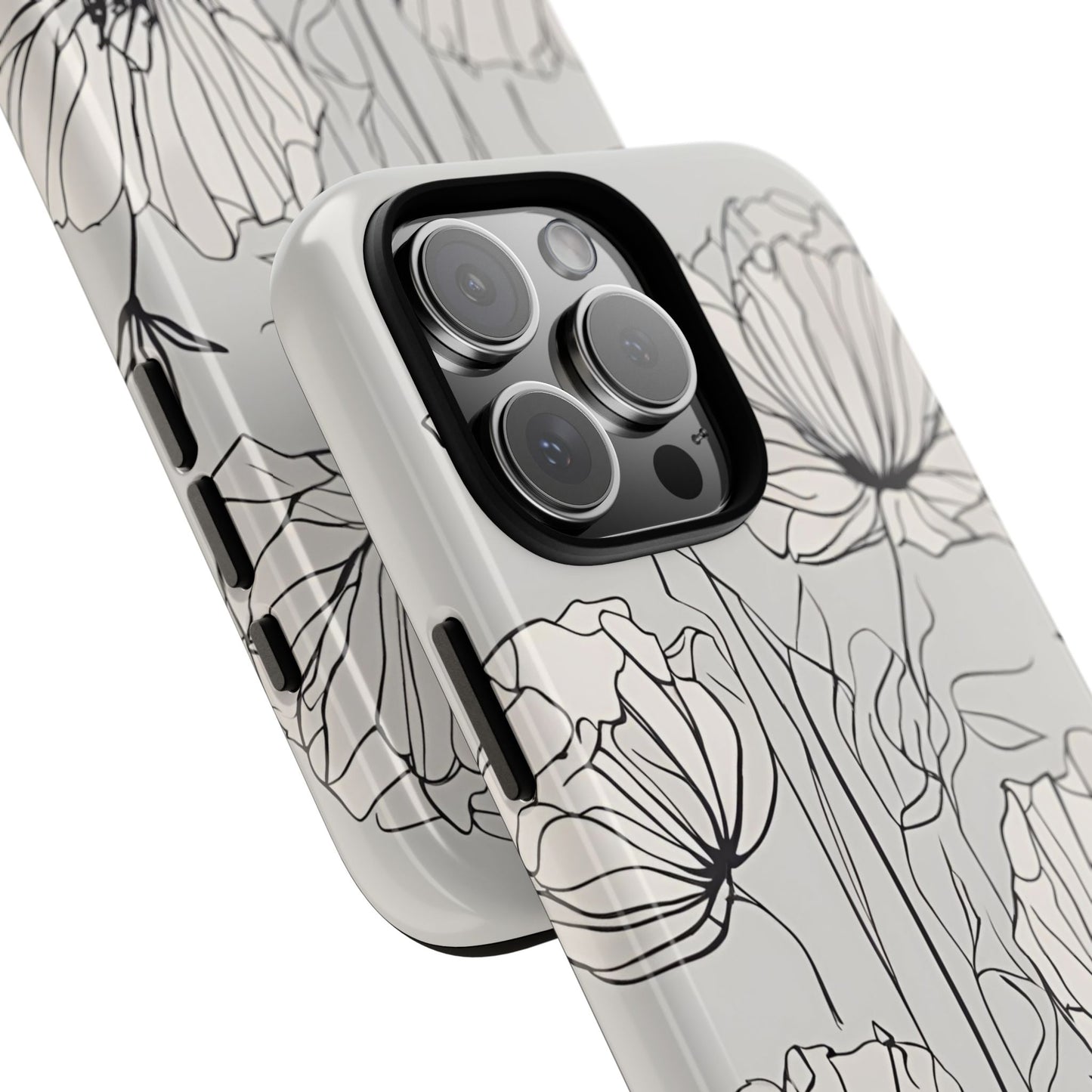 Phone Cases - Minimalistic Floral Design for iPhone and Samsung Galaxy Models