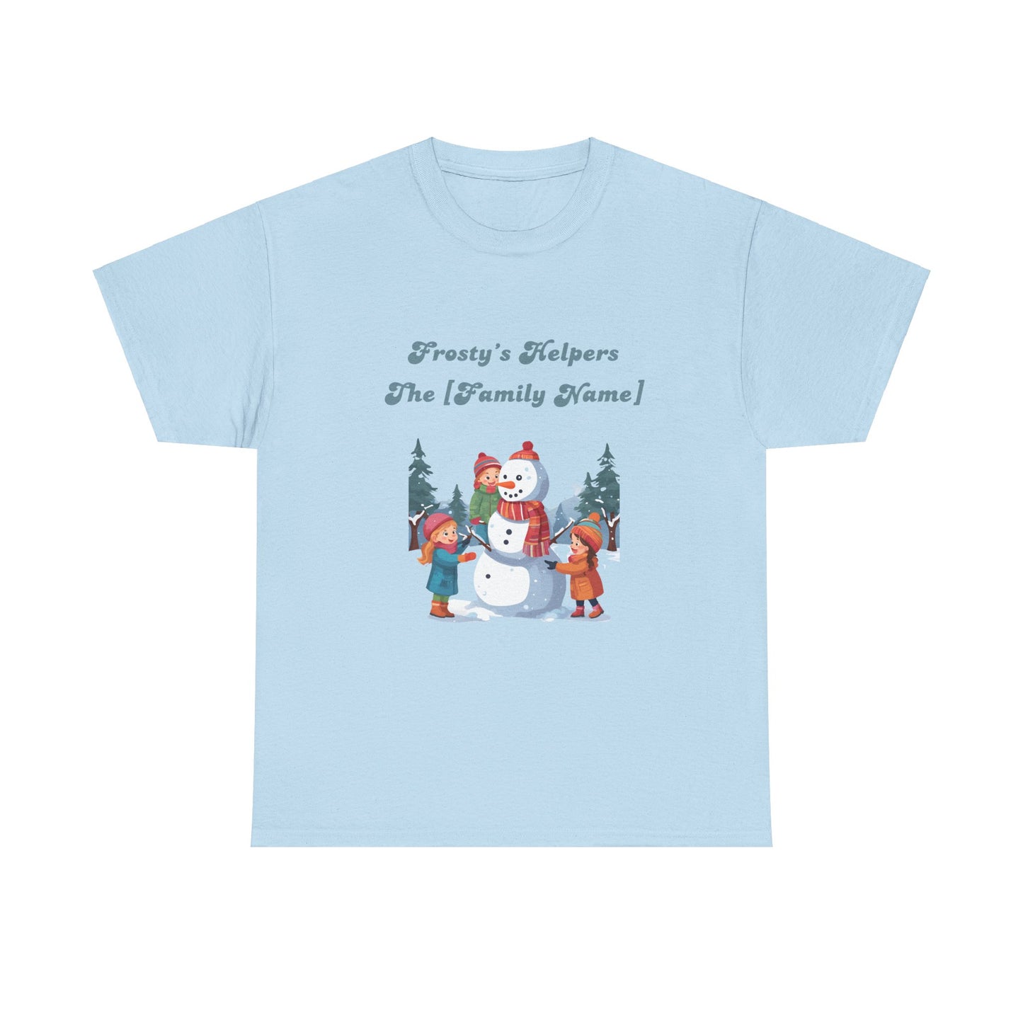 Frosty's Helpers The [Family Name] - Personalized Christmas Sweatshirt - Multiple Colours