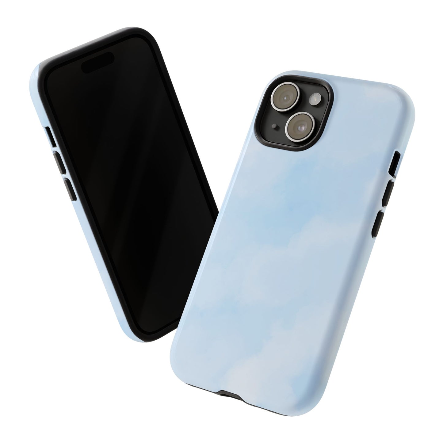 Stylish Blue Cloud iPhone/Samsung Case - Tough Protection for Every Occasion