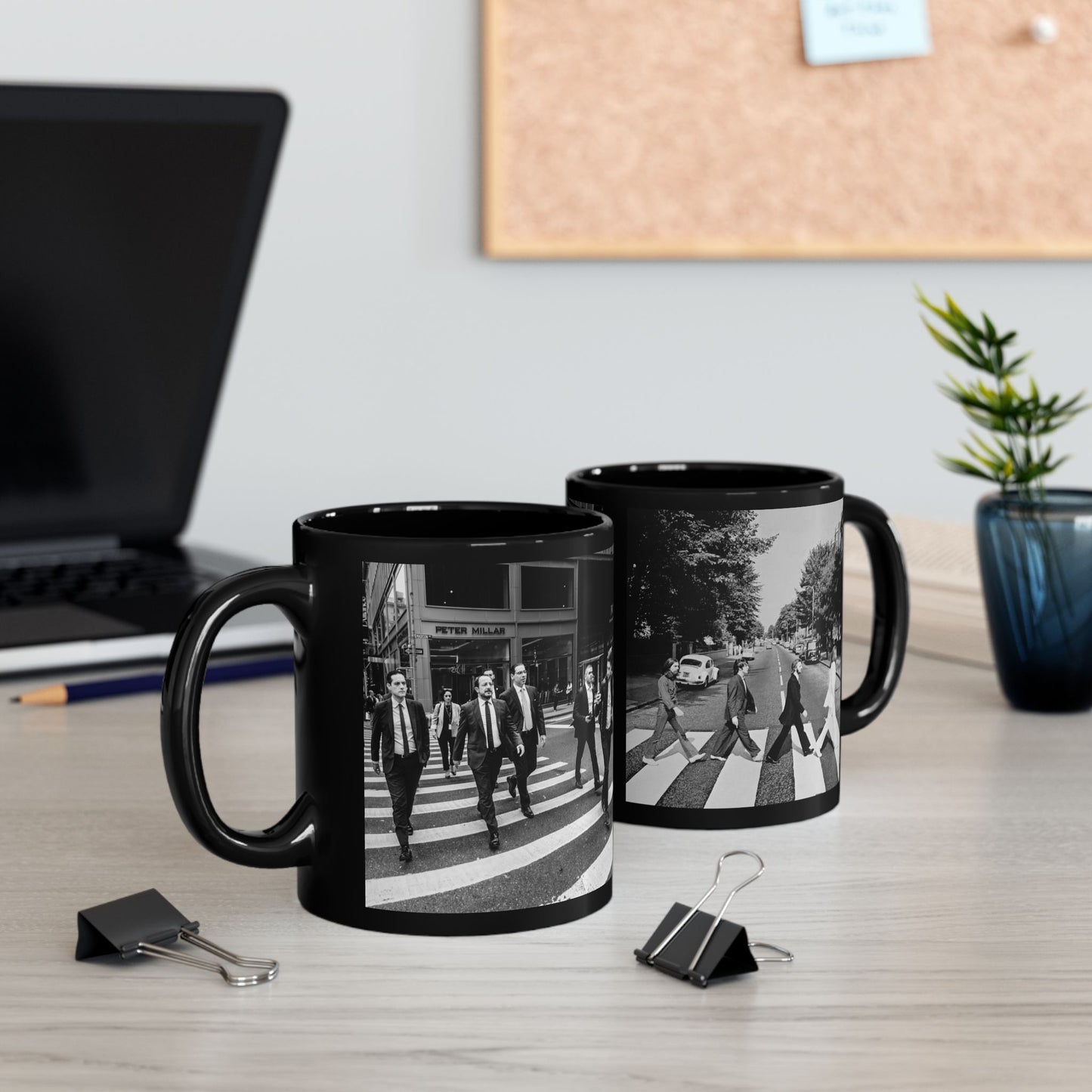 Mug - President of Cyprus Nikos Christodoulides - Beatles - Abbey Road Design