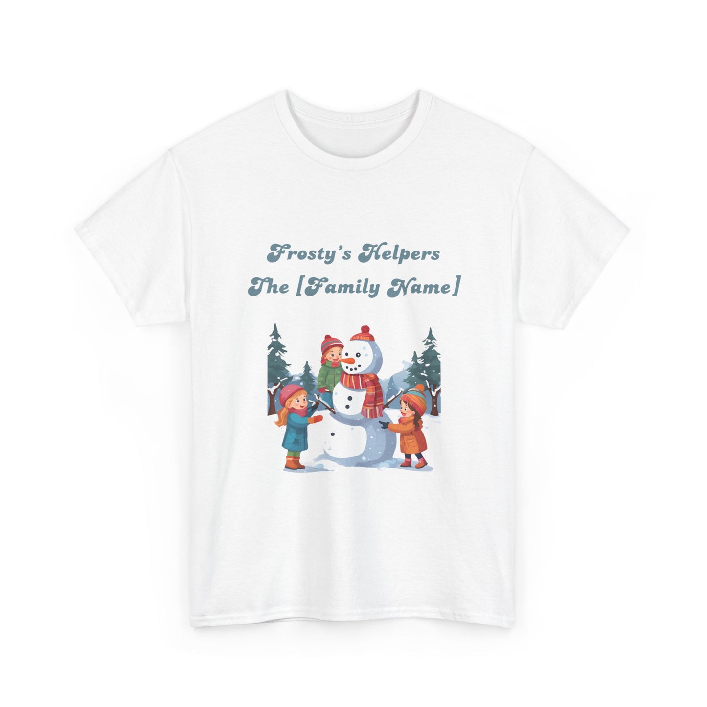 Frosty's Helpers The [Family Name] - Personalized Christmas Sweatshirt - Multiple Colours