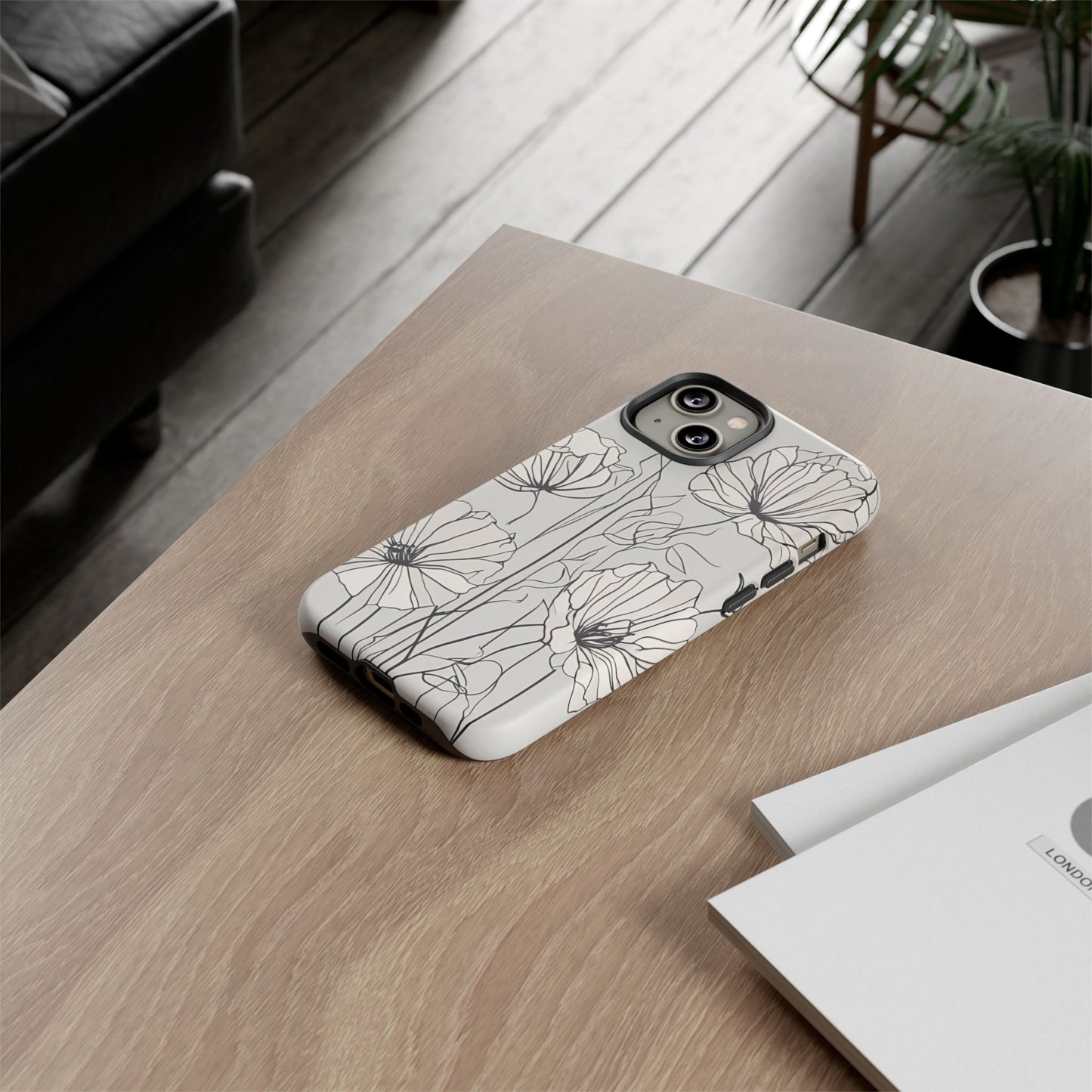 Phone Cases - Minimalistic Floral Design for iPhone and Samsung Galaxy Models