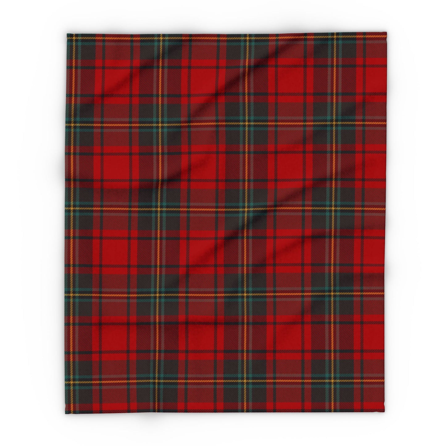 Cozy Red Plaid Arctic Fleece Blanket for Winter Night - Perfect Christmas Gift