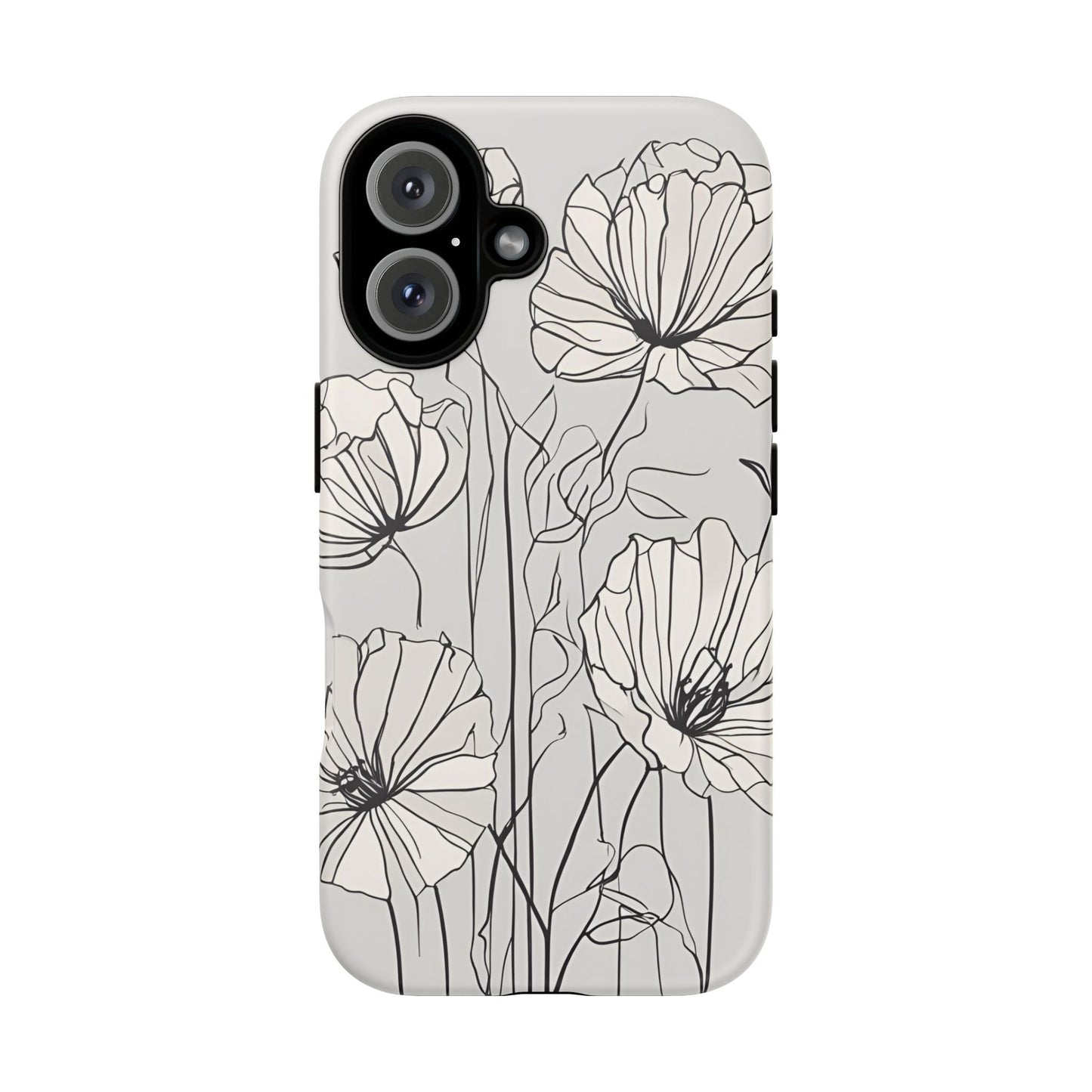 Phone Cases - Minimalistic Floral Design for iPhone and Samsung Galaxy Models