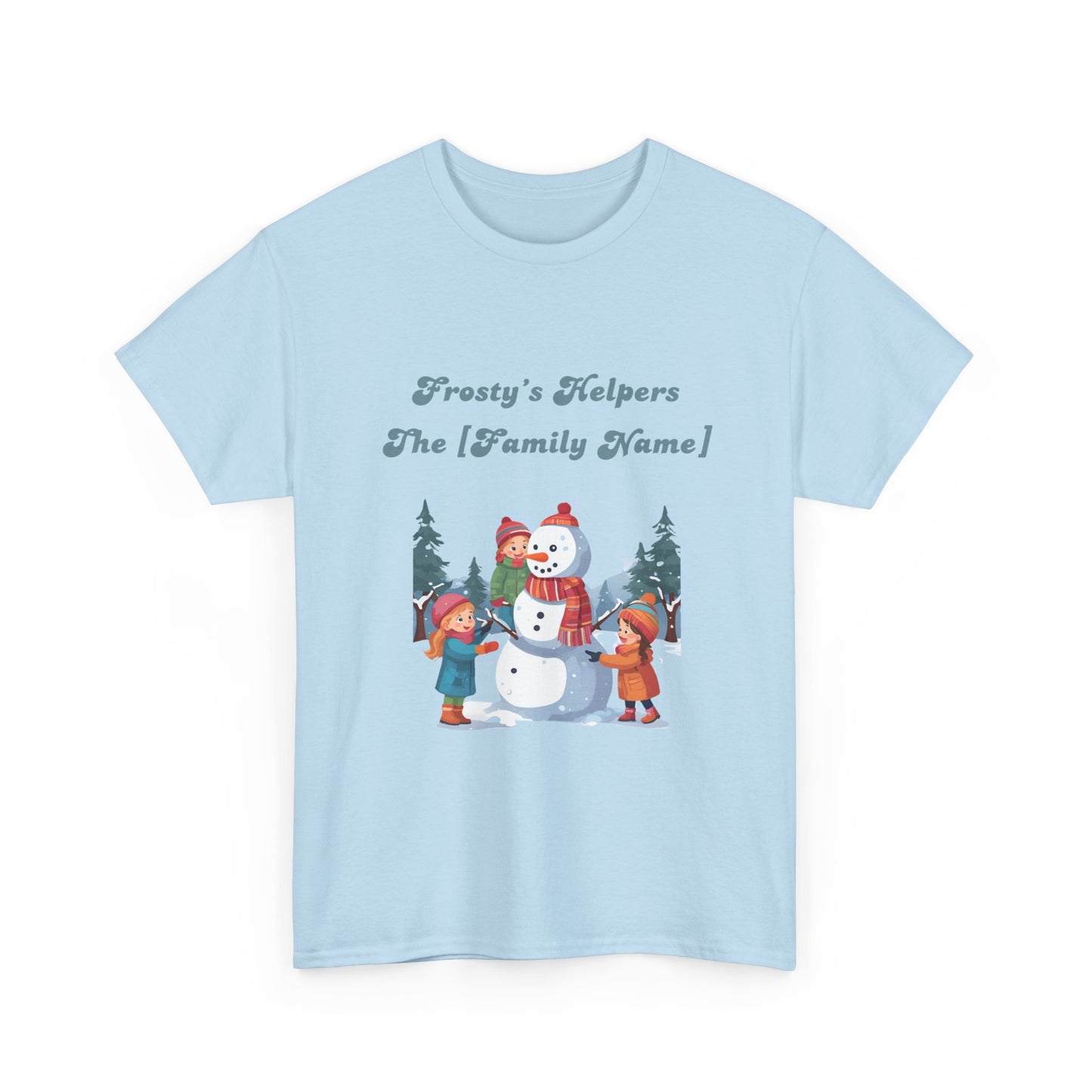 Frosty's Helpers The [Family Name] - Personalized Christmas Sweatshirt - Multiple Colours