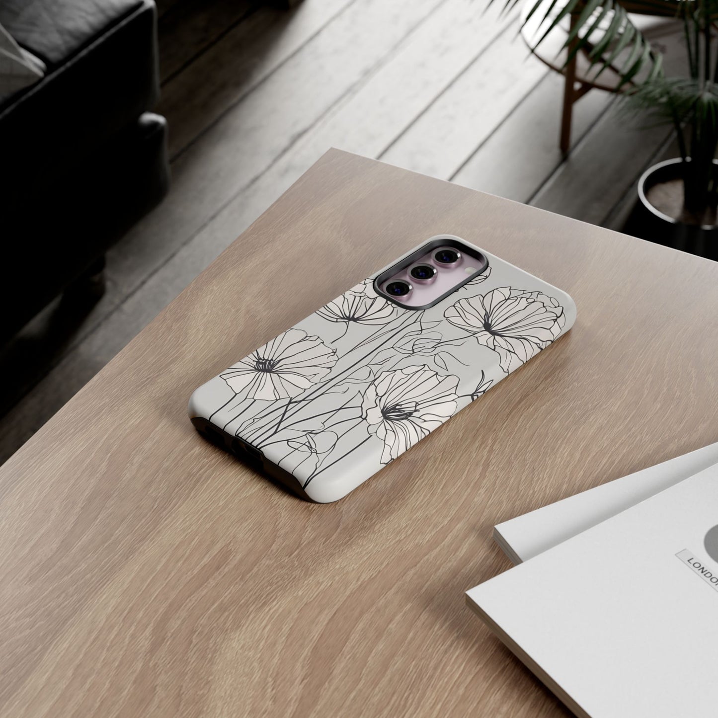 Phone Cases - Minimalistic Floral Design for iPhone and Samsung Galaxy Models