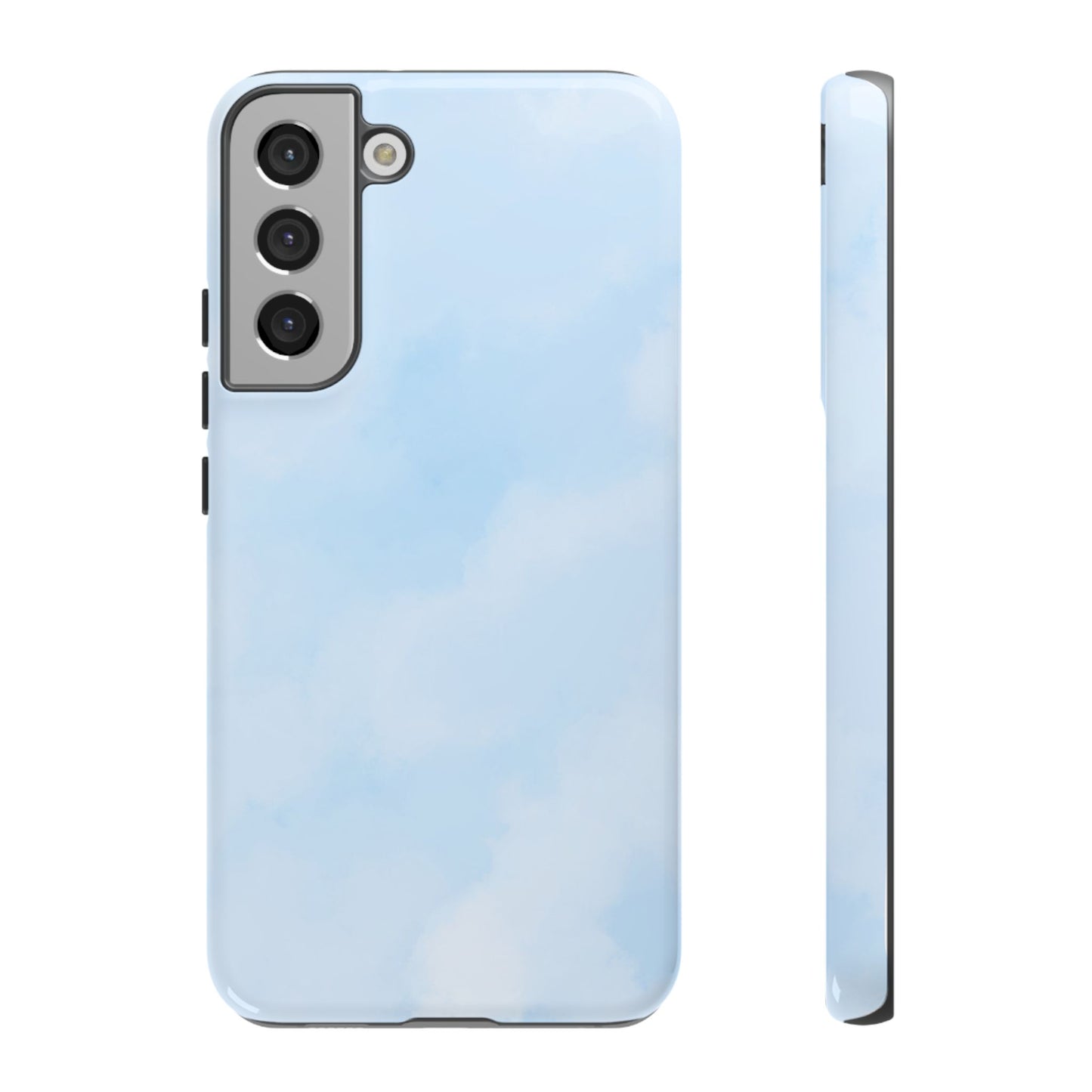 Stylish Blue Cloud iPhone/Samsung Case - Tough Protection for Every Occasion