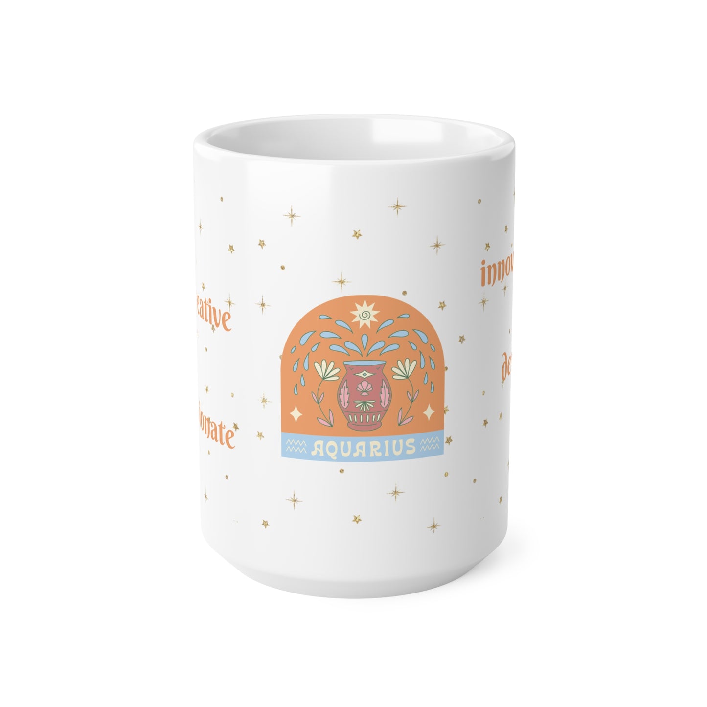 Aquarius Zodiac Coffee Mug – 11oz & 15oz – Aquarius Personality Traits