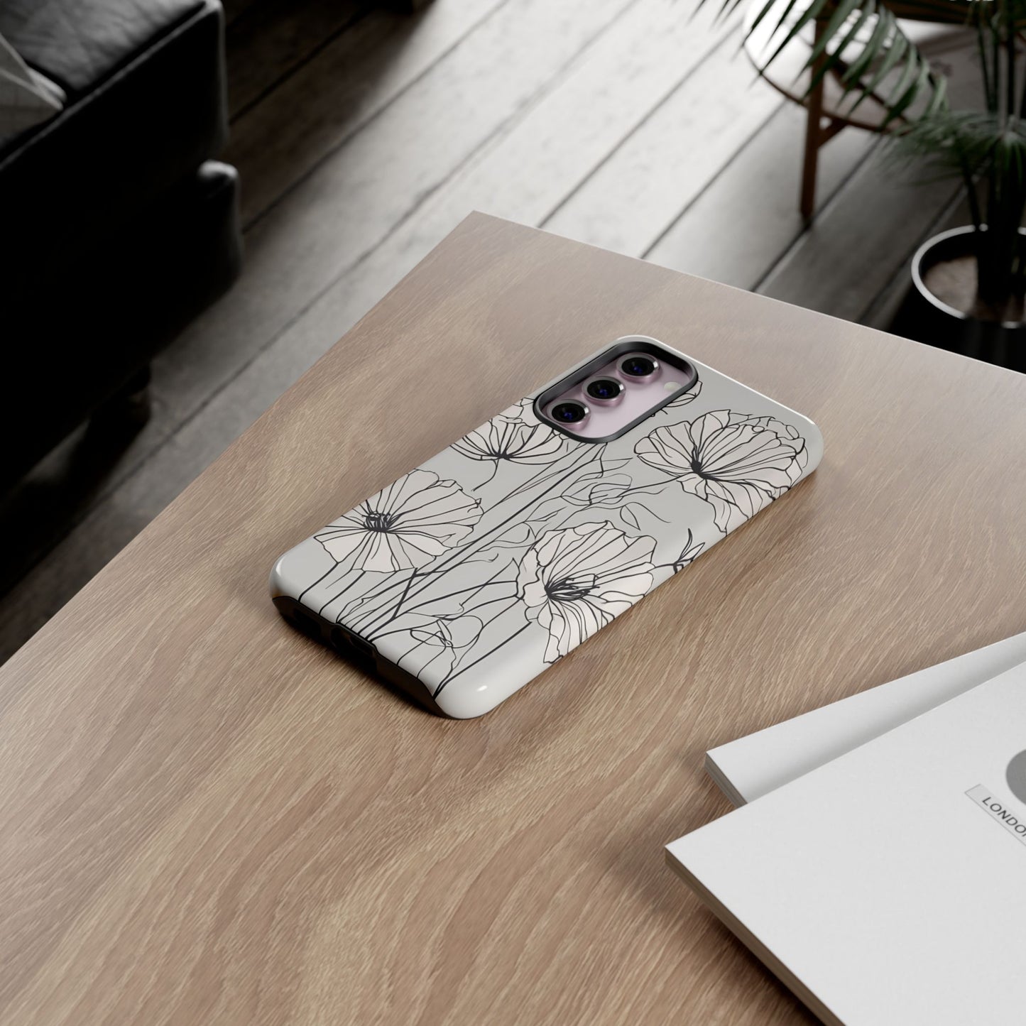 Phone Cases - Minimalistic Floral Design for iPhone and Samsung Galaxy Models