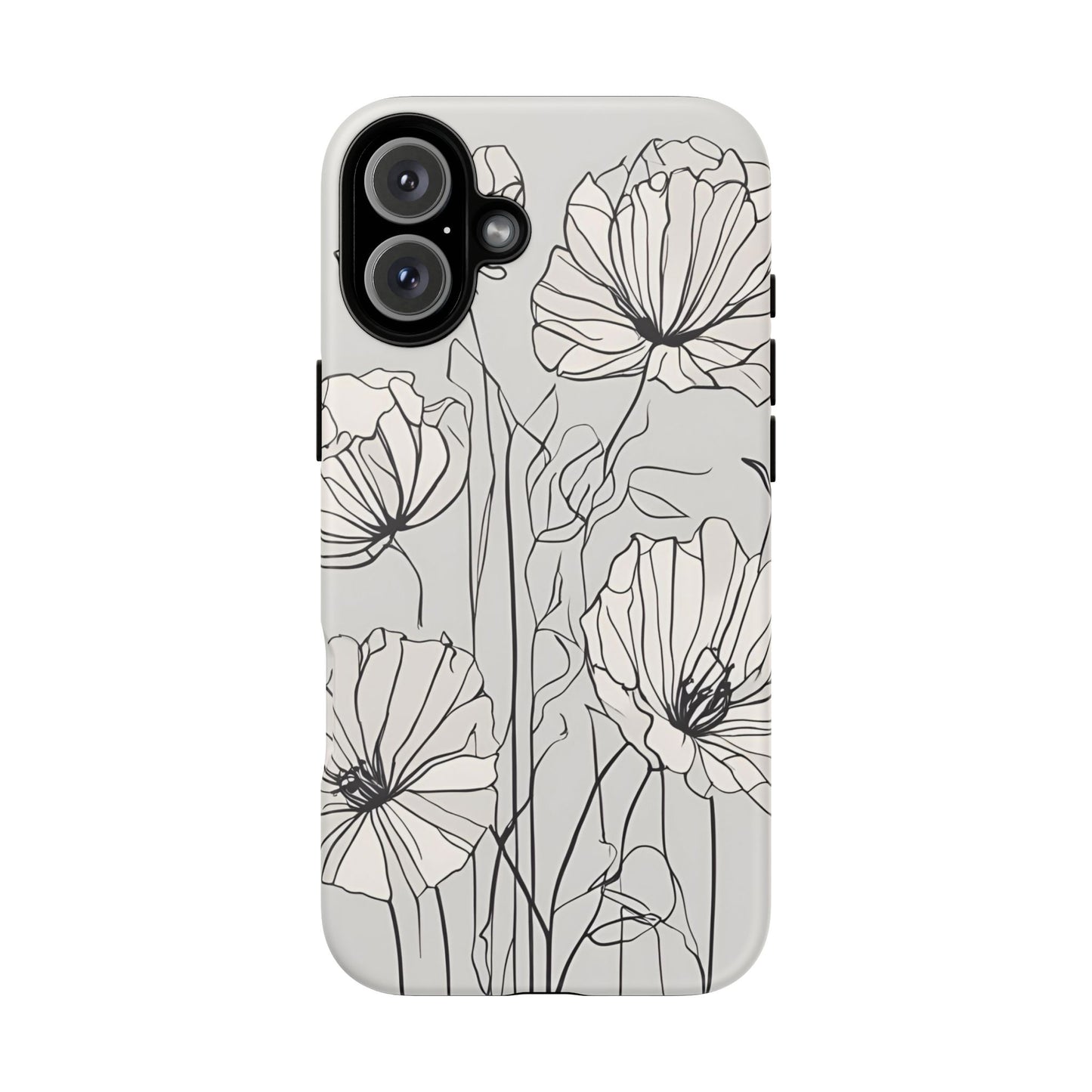 Phone Cases - Minimalistic Floral Design for iPhone and Samsung Galaxy Models