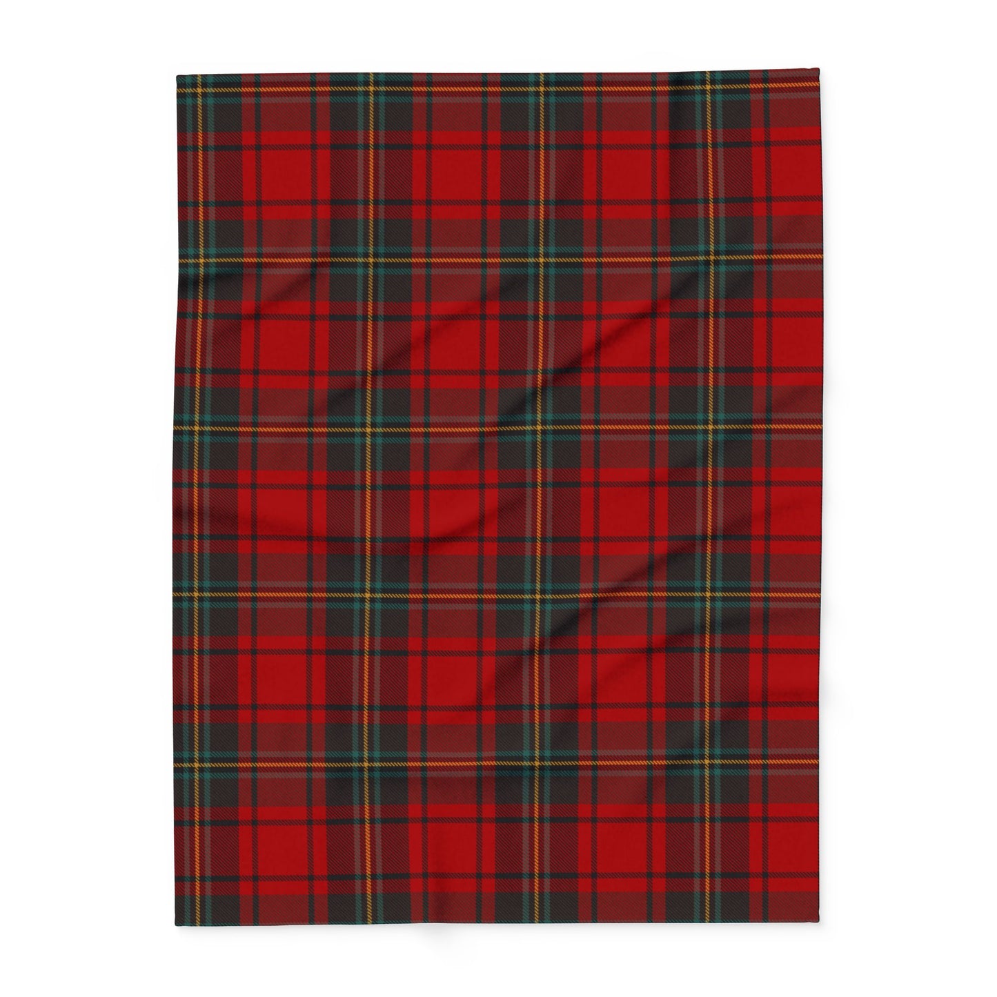 Cozy Red Plaid Arctic Fleece Blanket for Winter Night - Perfect Christmas Gift