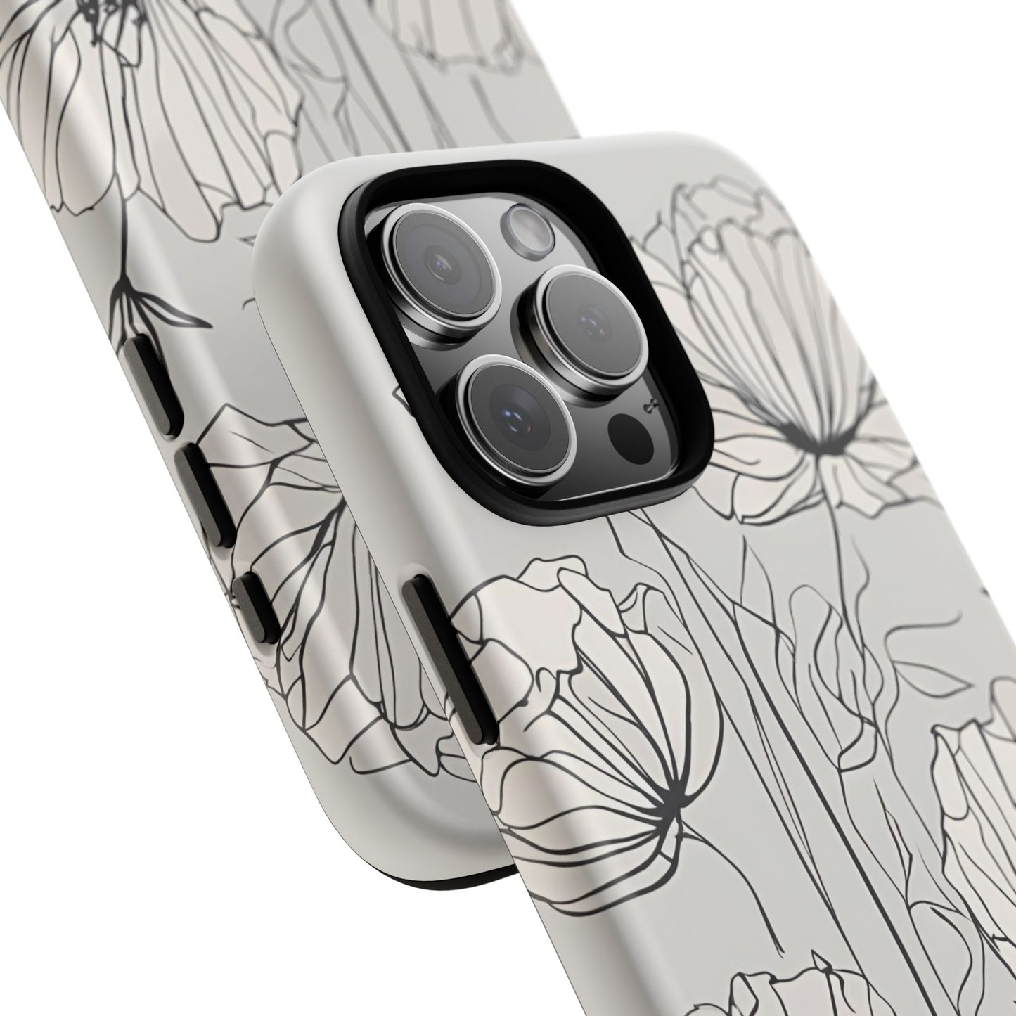 Phone Cases - Minimalistic Floral Design for iPhone and Samsung Galaxy Models